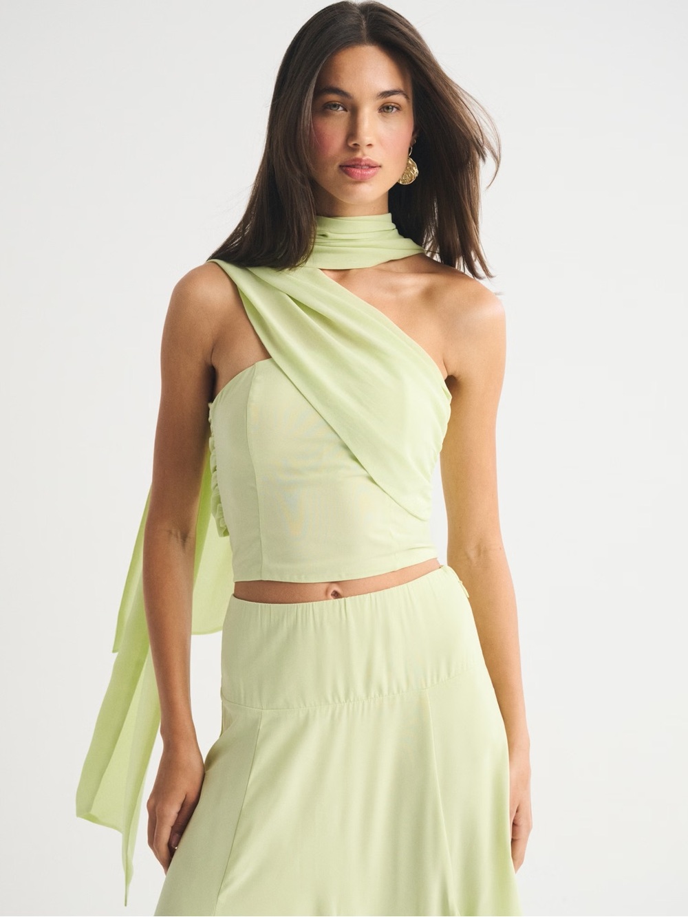 A&F Bra-Free 4-in-1 Convertible Scarf Set Top